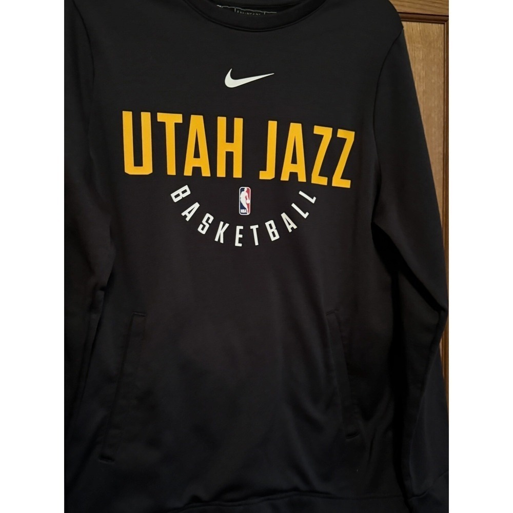 Utah Jazz Basketball Nike NBA Mens Crew Neck Pullover Sweatshirt Size Medium - Picture 3 of 8